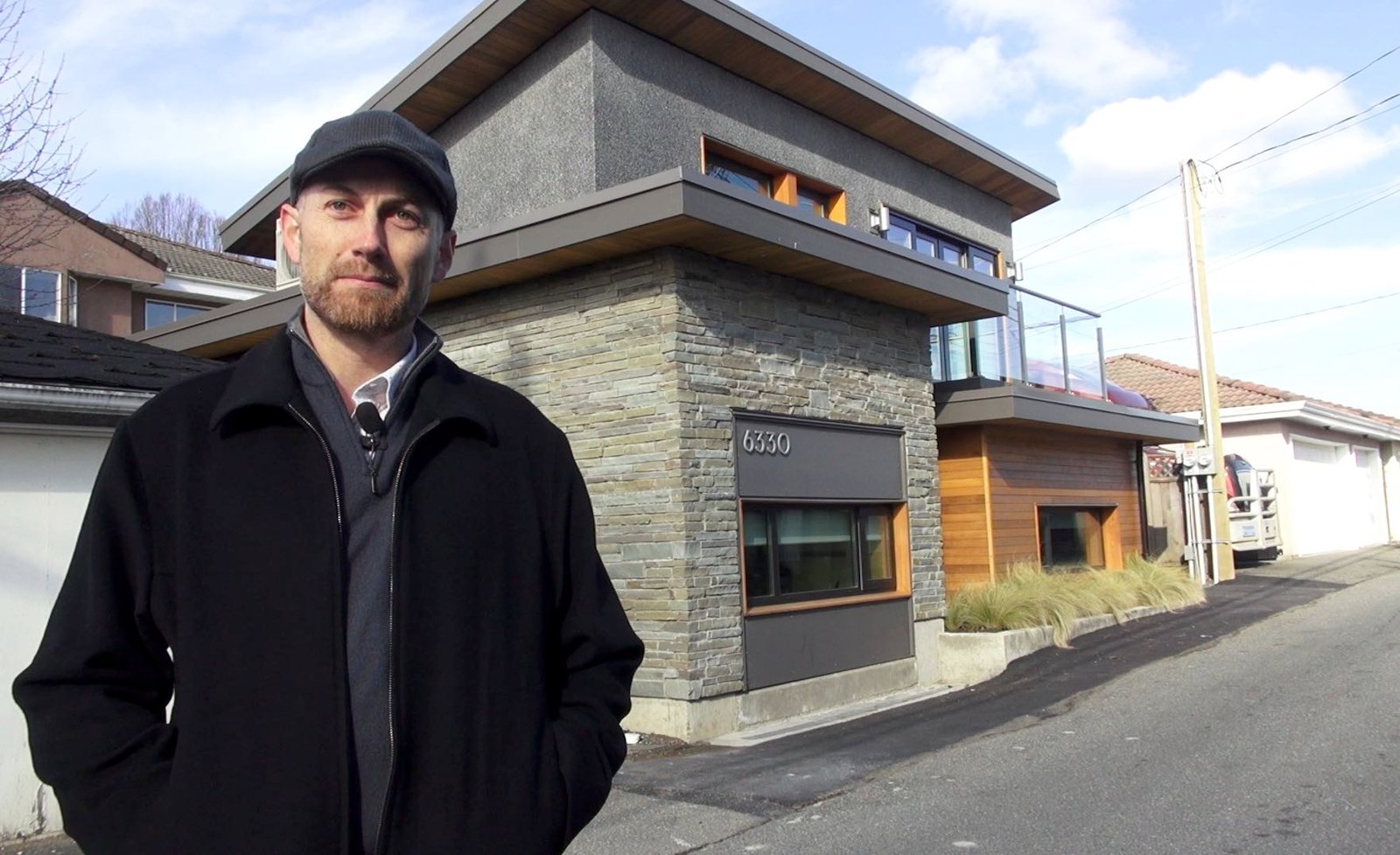 Bryn Davidson, designer of the Lanefab laneway Energuide 90 home in Vancouver, BC.