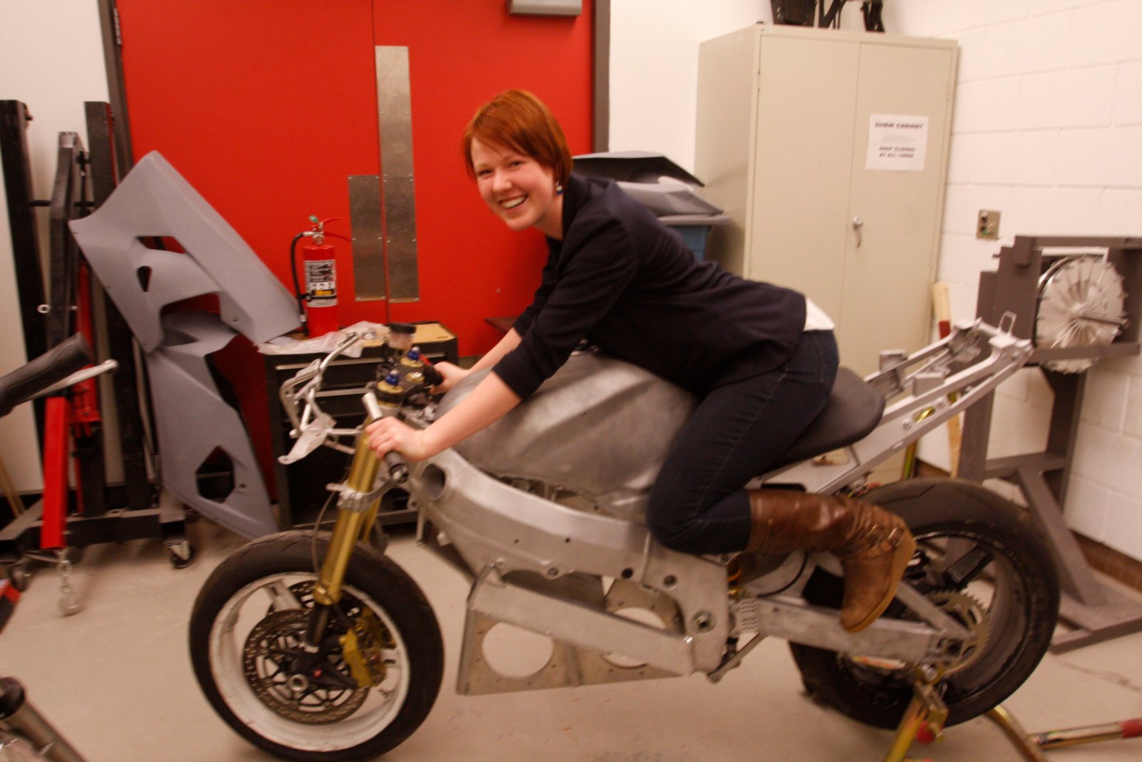 The Zeus electric motorbike team at the University of Calgary.