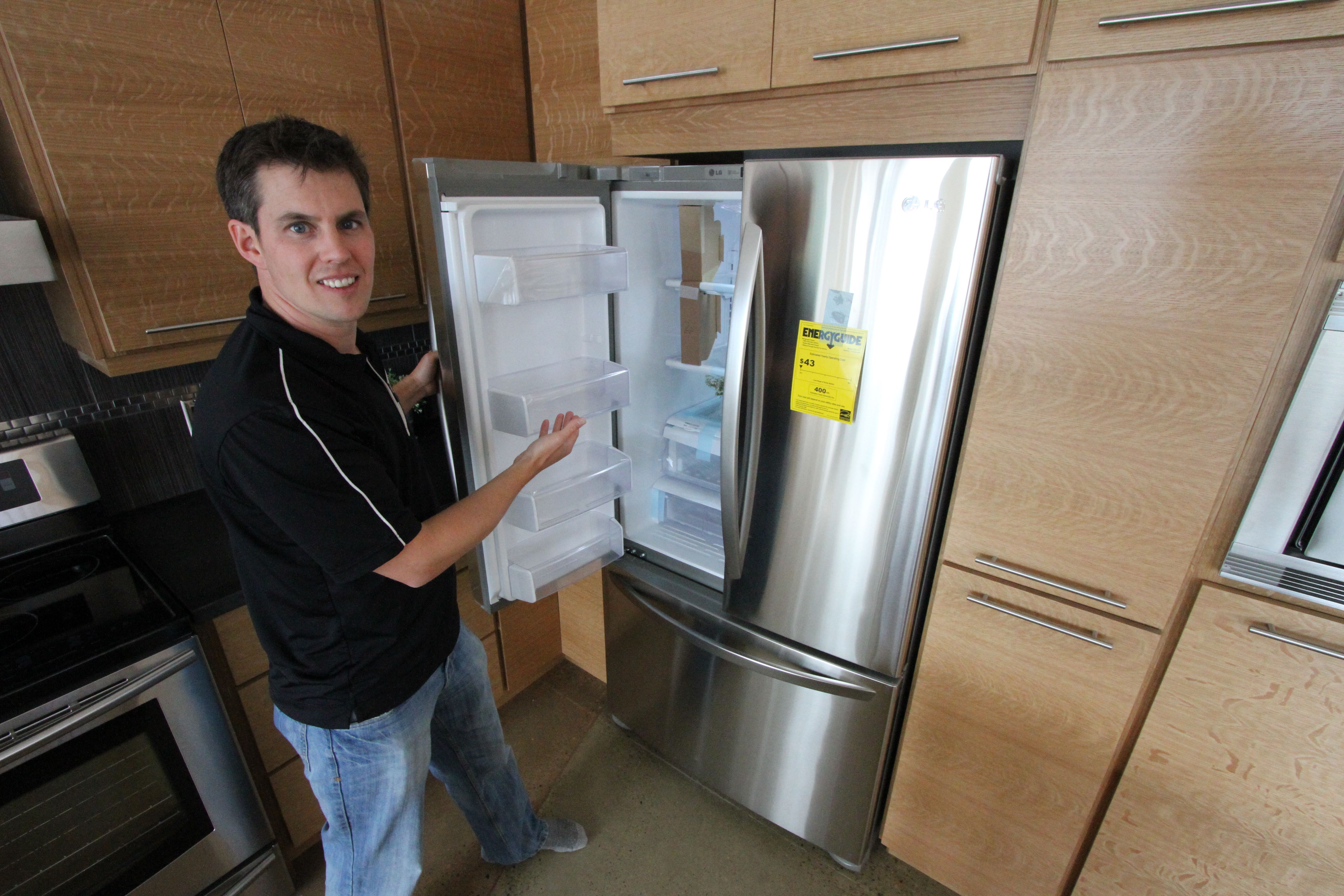 Big efficient fridge - Effect Homes - Net Zero Home. - Green Energy Futures