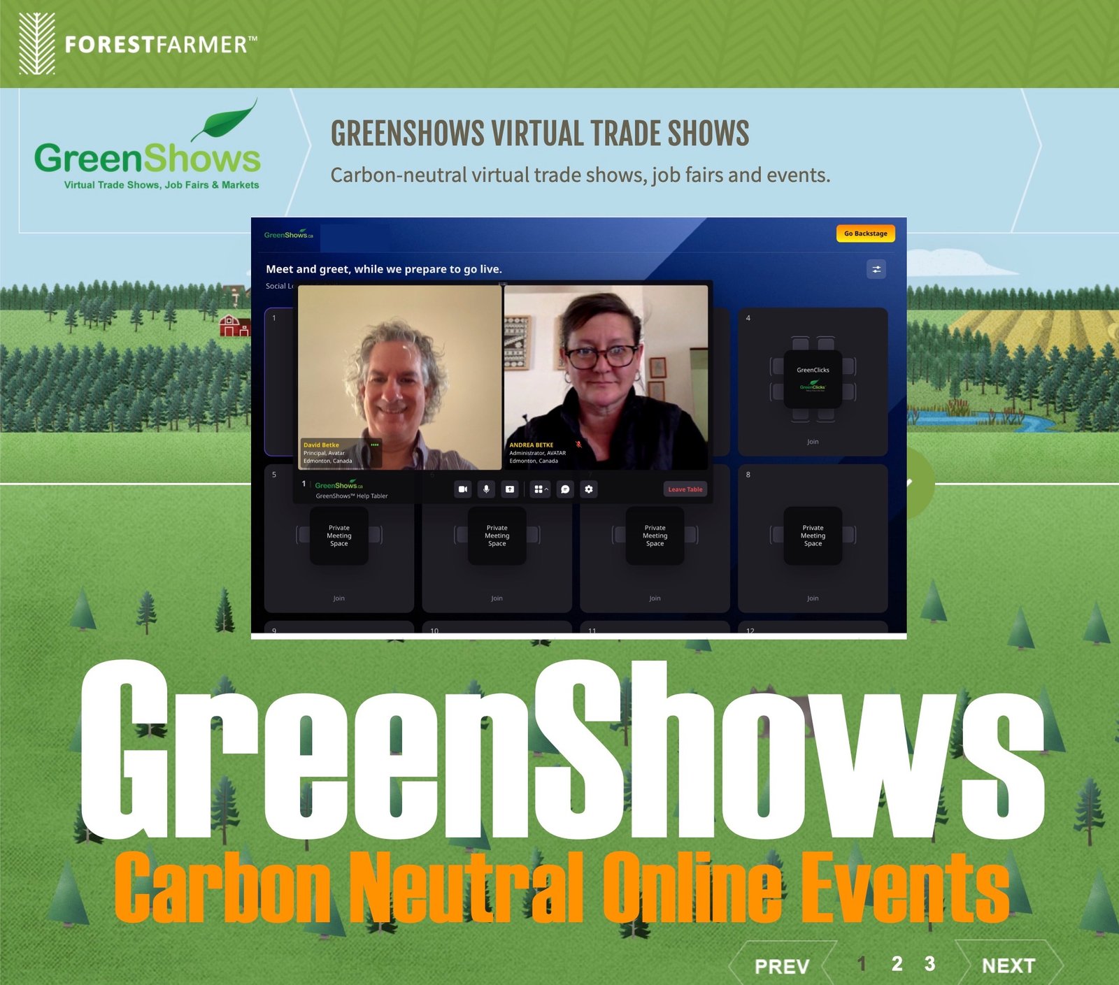 GreenShows - Carbon neutral virtual events