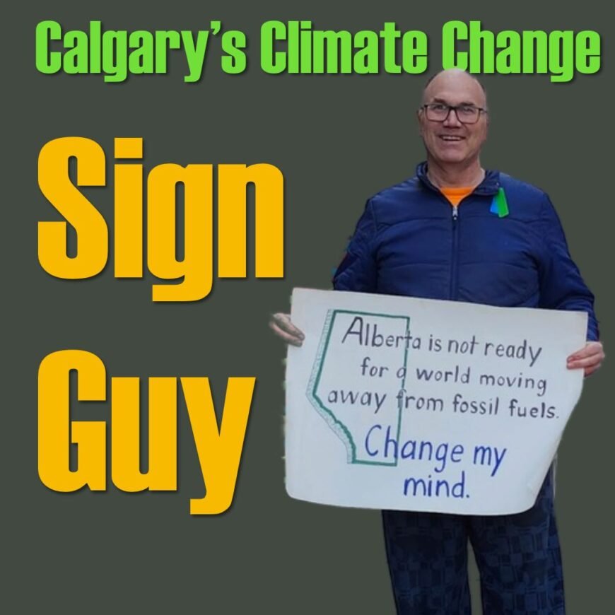 Roger Gagne decided to take the conversation about climate change to the streets.