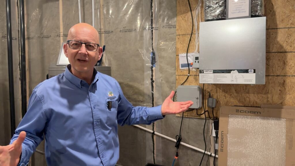Kevin Rankin with Energy Recovery Ventilator