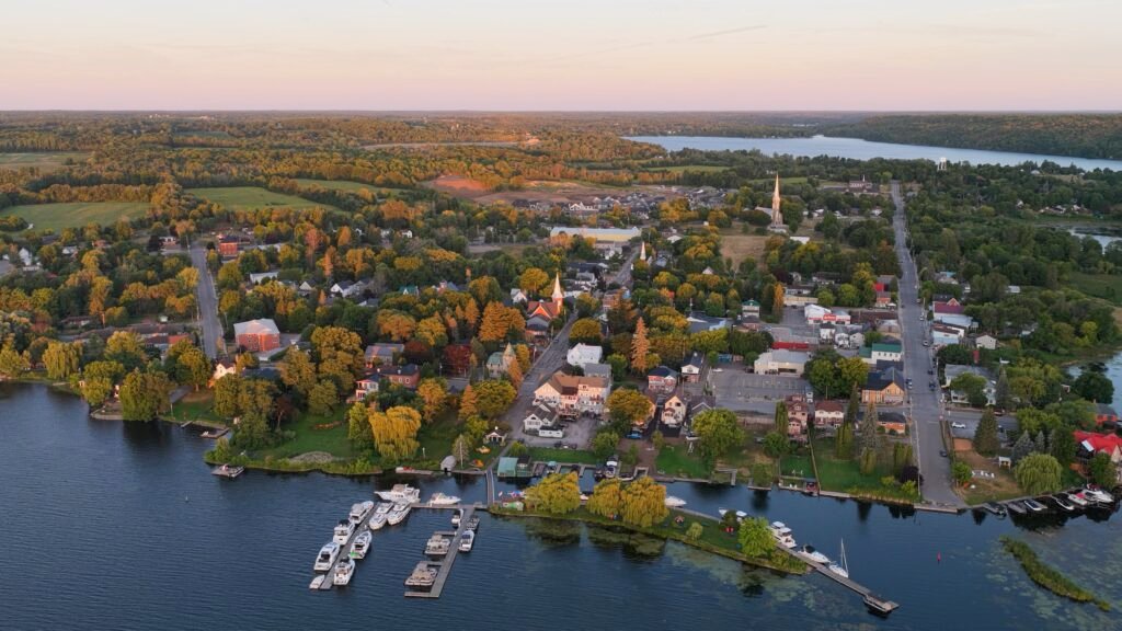 Aerial view of Westport, Ontario