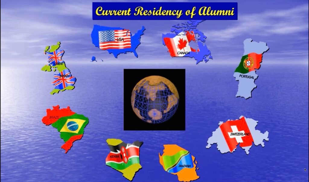 Egertonians dispersed around the world from Kenya