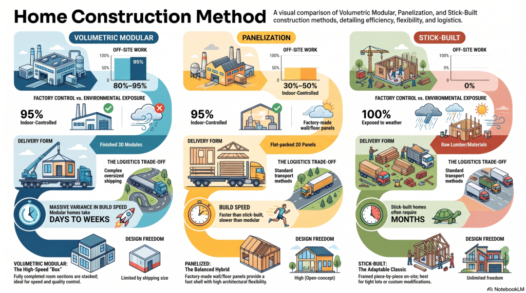Home Construction Method Comparison INFOGRAPHIC