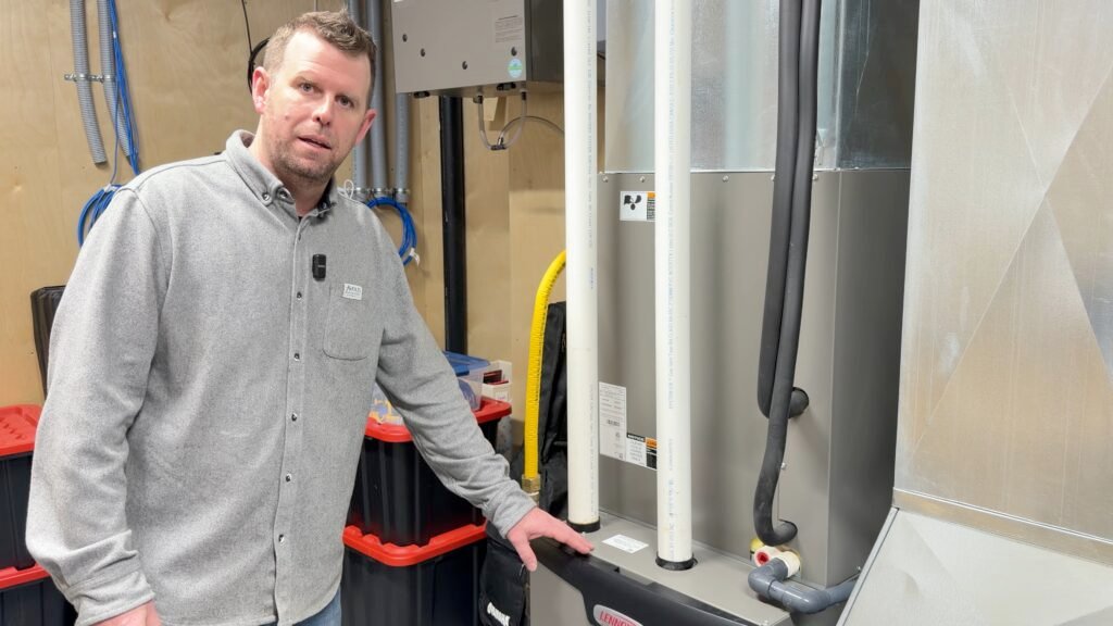 Kyle Newman with ASHP Hybrid Furnace
