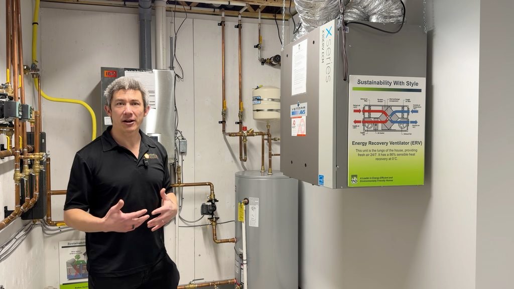 Stephen Magneron standing in mech room