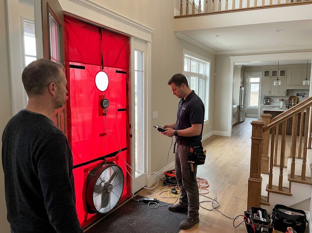 Blower door test