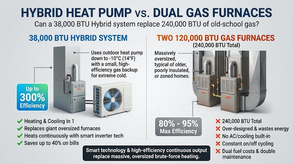 INFO Old School gas versus Air Source Heat Pump